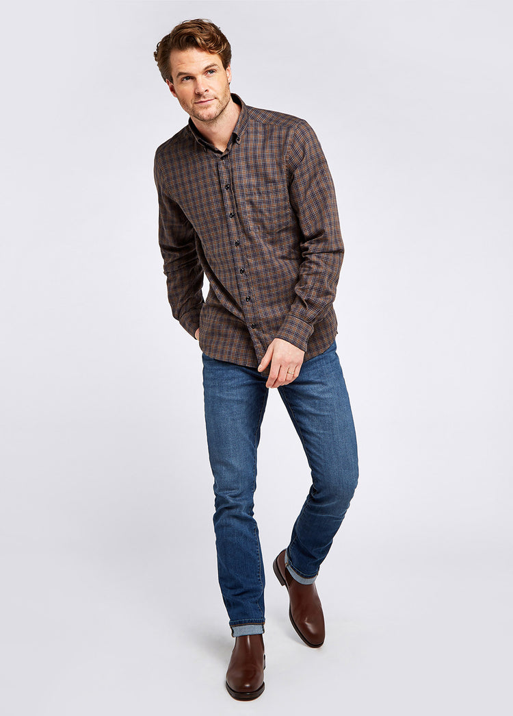 Richmond Mens Button Down Shirt - Navy