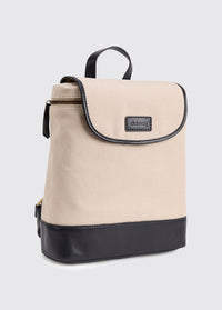 Rosegreen Women’s Canvas backpack with leather trimming - Navy