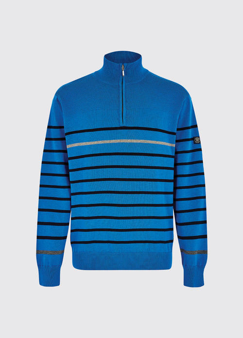 Roxborough Men's Zip Neck Sweater - Kingfisher