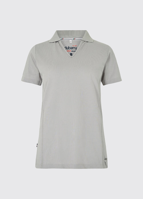Seville Women's V-neck Polo - Platinum