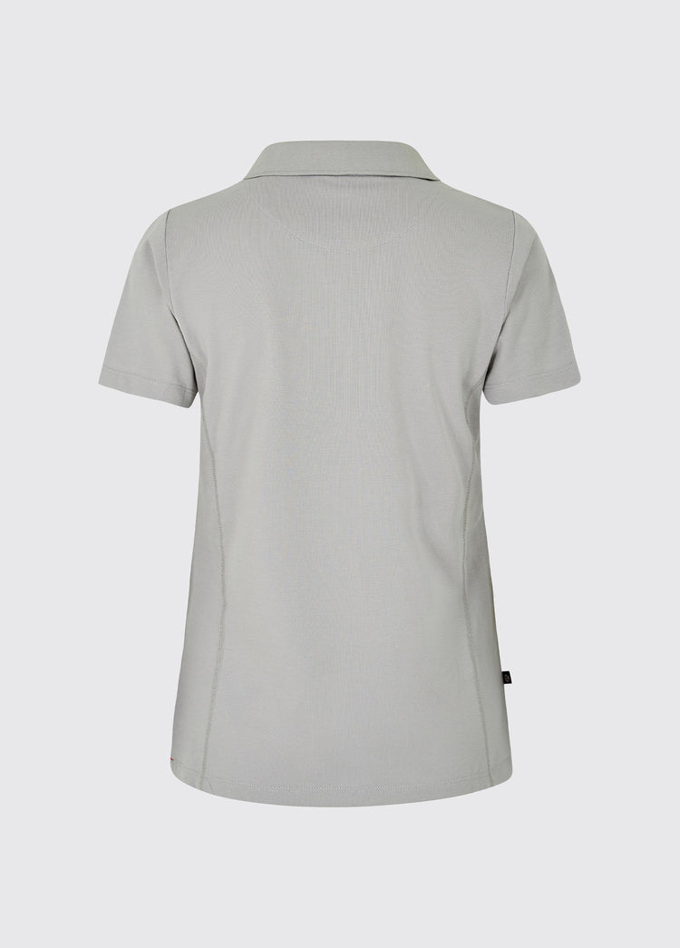 Seville Women's V-neck Polo - Platinum