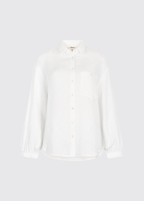 Silvergrass Women’s Relaxed Linen Shirt - White