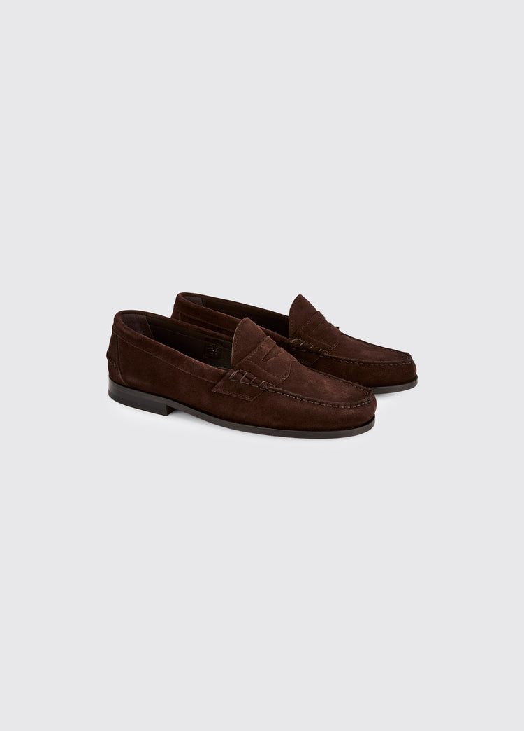 Stanford Men’s Suede Penny Loafer - Cigar