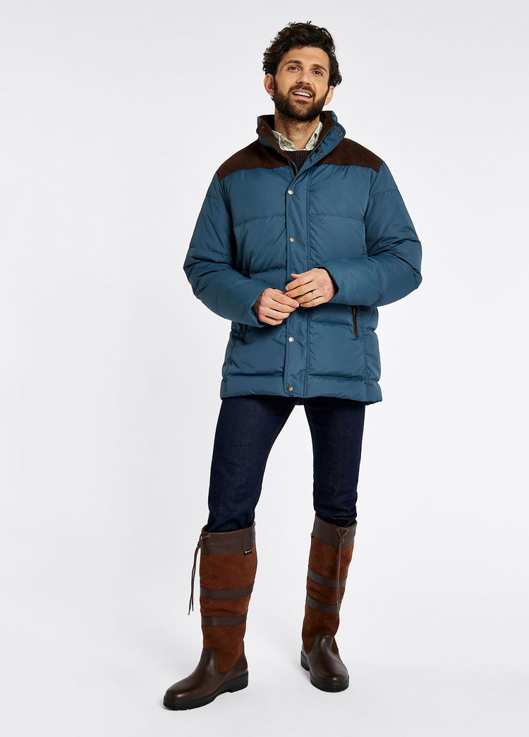 Talbot Down Filled Jacket - Steel