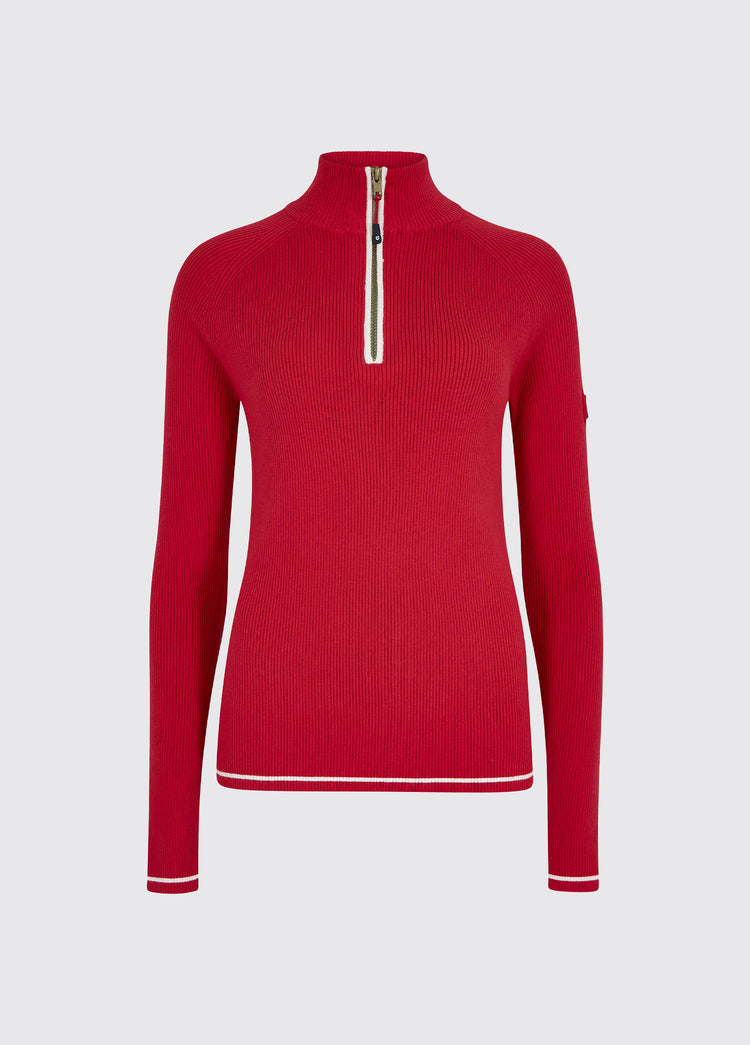 Tramore Ladies Sweater - Engine Red