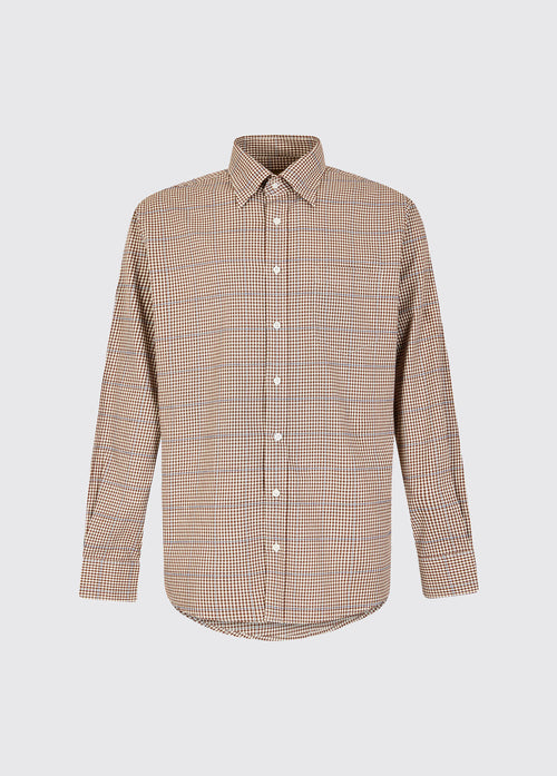 Whitegate Mens Button Down Shirt - Cigar