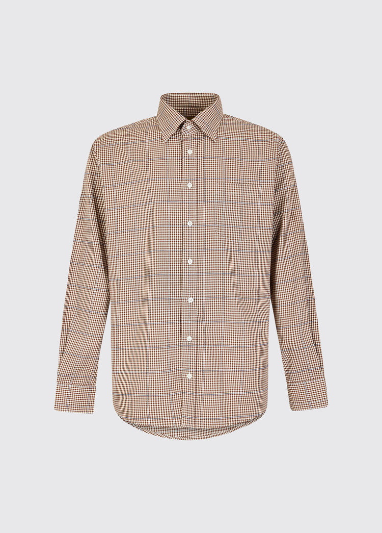 Whitegate Mens Button Down Shirt - Cigar