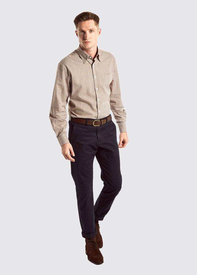 Whitegate Mens Button Down Shirt - Cigar