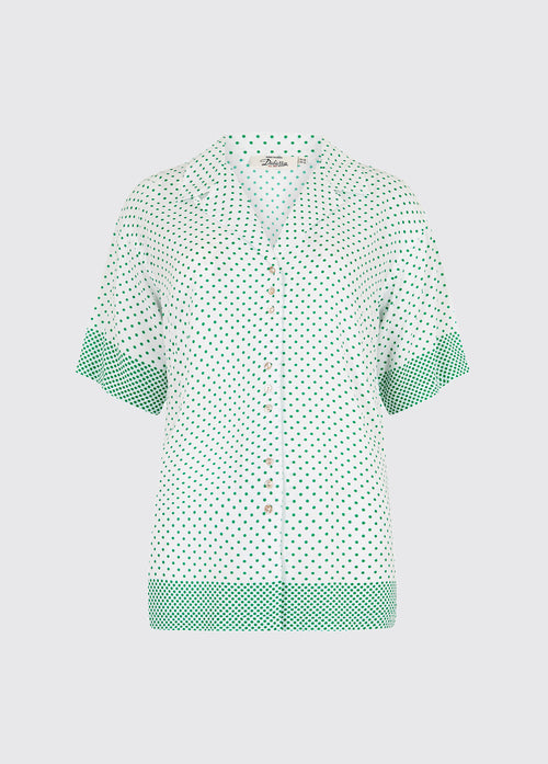 Wisteria Ladies Short Sleeved Shirt - Kelly Green