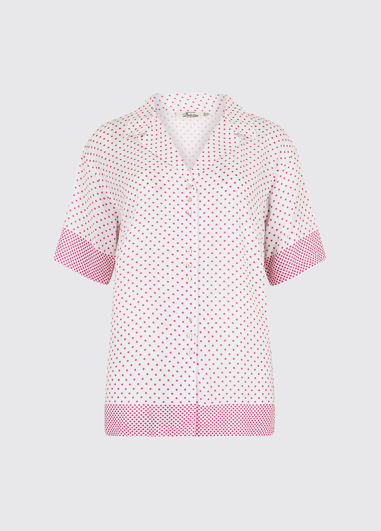 Wisteria Ladies Short Sleeved Shirt - Orchid