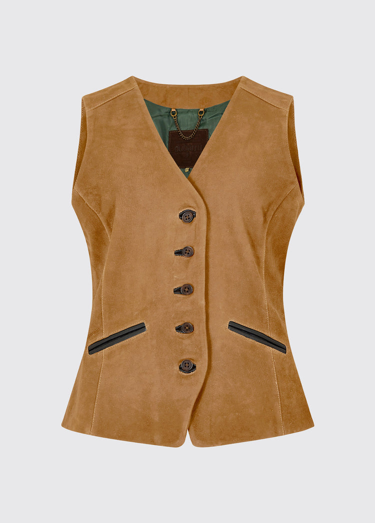 Greville Ladies Tailored Waistcoat - Tan