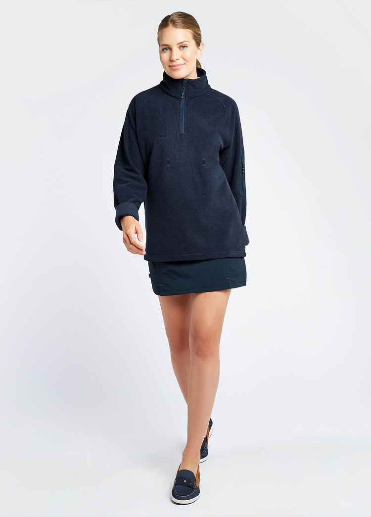 Monaco Ladies Quarter-zip Fleece - Navy