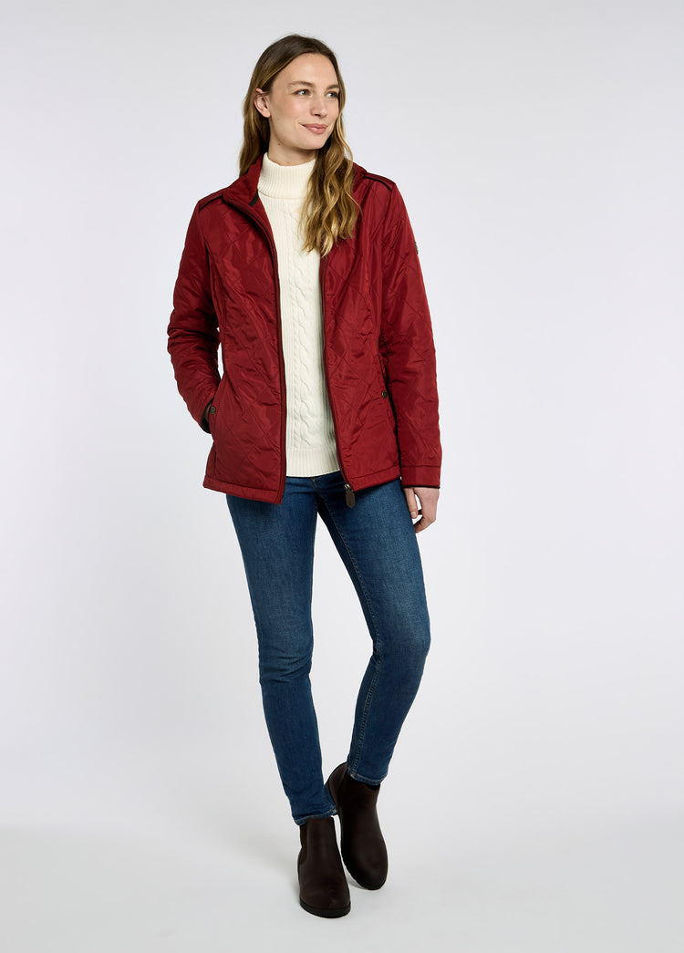 Glenfarne Women's Quilted Jacket - Red Pepper