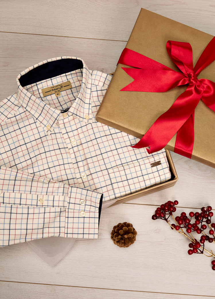 Drumcar Men’s tattersall check shirt - Indigo