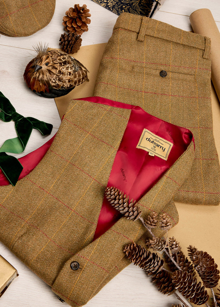 Redwood Men's Tweed Waistcoat - Elm
